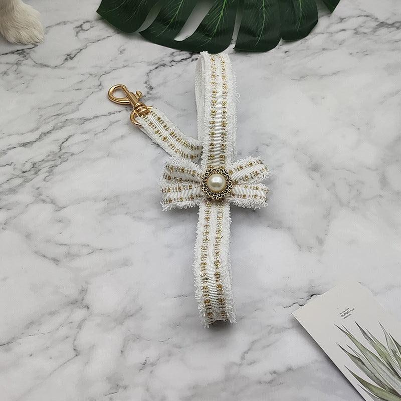 Striped Pet Collar Leash Set: Walk In Style With Your Furry Friend-4