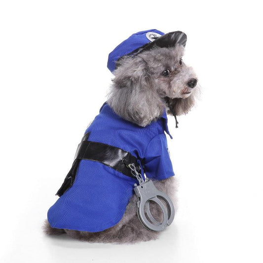 Funny Police Dog Halloween Costume Set-1