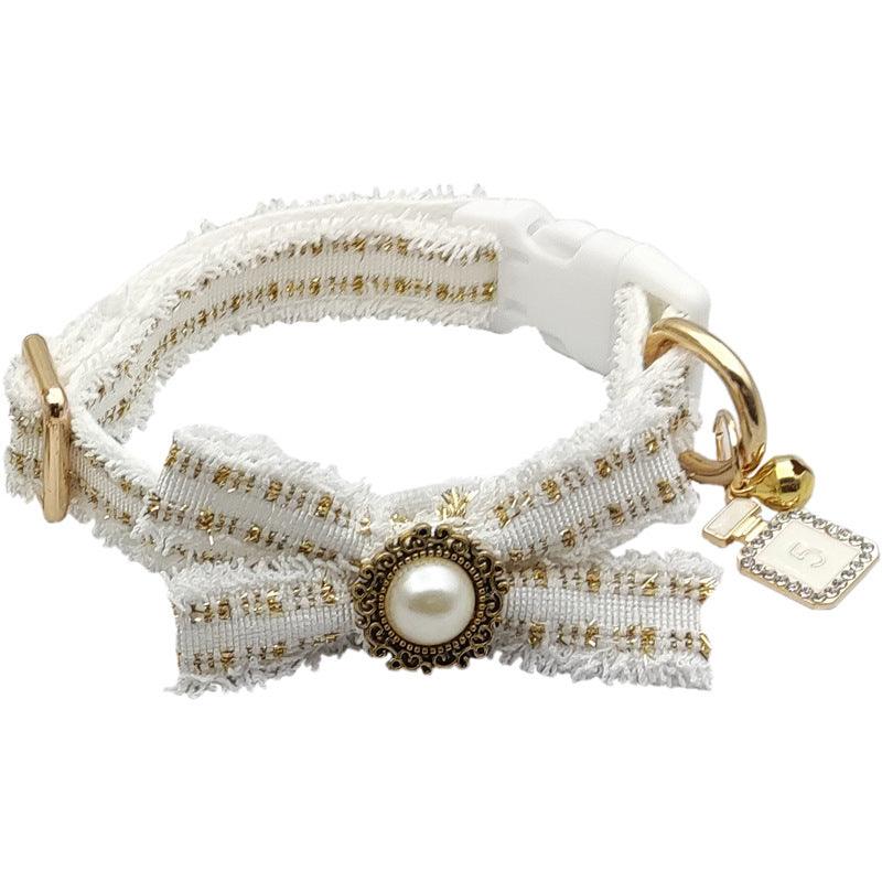 Striped Pet Collar Leash Set: Walk In Style With Your Furry Friend-2